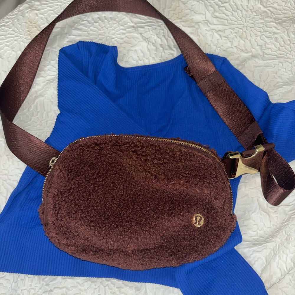 Lululemon Brown Fleece Everywhere Belt Bag